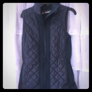 Navy Athleta Zip Up Vest